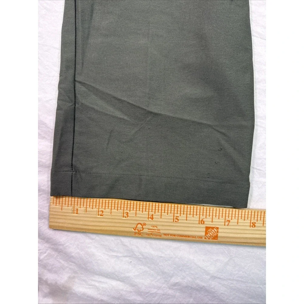 Adidas Pants Men 34x32 KHAKI GRN Straight Golf Flat Front  Climacool PERFORMANCE